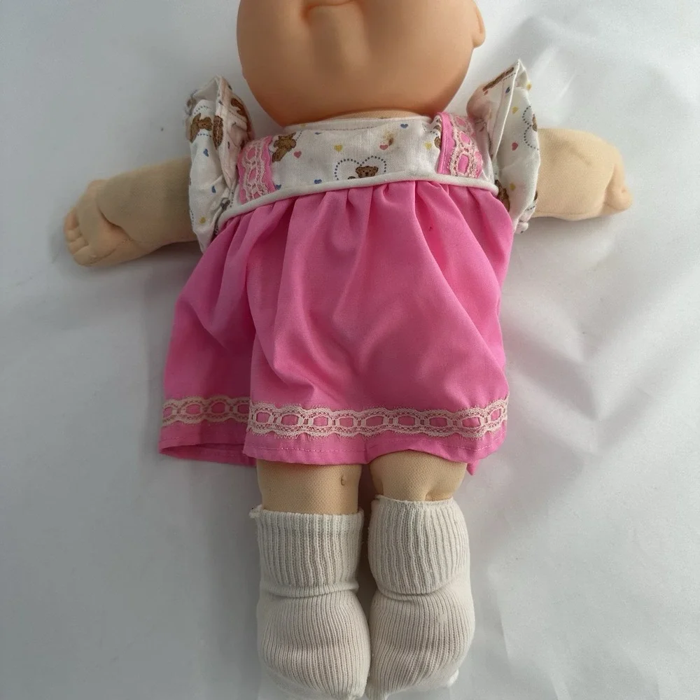 Cabbage Patch Kids 1991 Hasbro bald hazel eyes teal signature